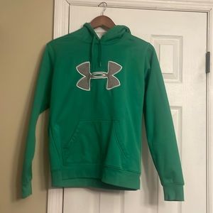 Under Armour green small women’s logo hoodie jacket coat $59